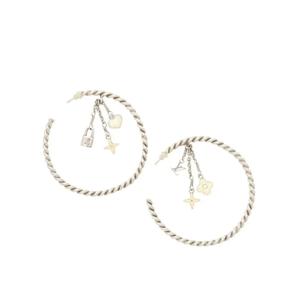 Louis Vuitton Sweet Monogram Hoop Earrings